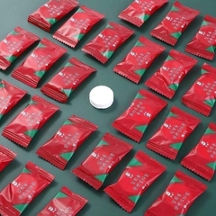 Khăn nén du lịch Hàn Quốc hình viên kẹo (gói 20 viên-màu đỏ)
