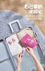Khăn nén tẩy trang gấu dâu Lotso - Rose Bear (túi 20 viên)
