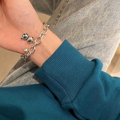 Lắc tay hợp kim cao cấp phối charm gấu bear cute