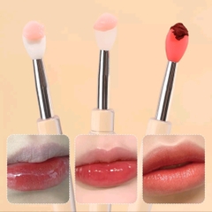 Cọ trang điểm môi, mắt đa năng có nắp đậy chống bụi (trắng)