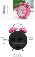 Đồng hồ báo thức gấu dâu Lotso - Honey Time Pink Bear (có đèn)