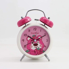 Đồng hồ báo thức gấu dâu Lotso - Honey Time Pink Bear (có đèn)