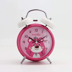 Đồng hồ báo thức gấu dâu Lotso - Honey Time Pink Bear (có đèn)