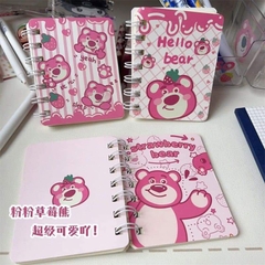 Sổ note lò xo gấu dâu Lotso (size A7)