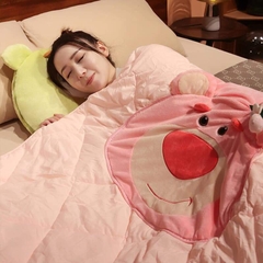 Gối mền 2 in 1 gấu dâu Lotso