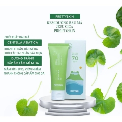 Kem dưỡng rau má Pretty Skin The Pure Jeju Cica 70 Cream - 50ml