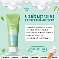 Sữa rửa mặt rau má Jeju CiCa Prettyskin - 150ml