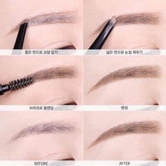 Chì kẻ mày 2 đầu Designing Eyebrow Pencil - The face shop