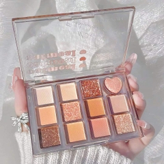 Phấn mắt 12 ô Xiaoyumi Oatmeal