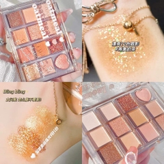 Phấn mắt 12 ô Xiaoyumi Oatmeal
