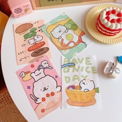 Túi giấy lụa bé gấu nấu ăn (14.5cm x 21cm)