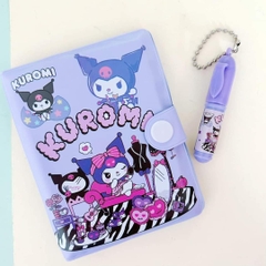Sổ tay hoạt hình cute nhiều màu kèm bút móc khóa - Cute laptop