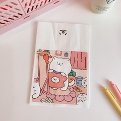 Túi giấy lụa gấu trắng (14.5cm x 21cm)