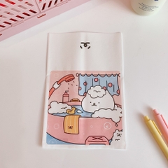 Túi giấy lụa gấu trắng (14.5cm x 21cm)
