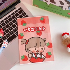 Túi giấy lụa trái dâu hoạt hình (14.5cm x 21cm)