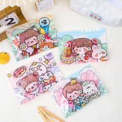 Túi zip ngang Lolo PVC nhiều mẫu (17cm x 12cm)