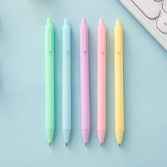 Bút bi gel Macaron mực đen màu pastel
