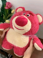 Balo gấu dâu Lotso lông mịn (hình gấu bông to)