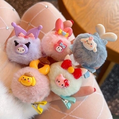Kẹp tóc mái lông mịn, kẹp mái bé gái hoạt hình Sanrio (Set 2 cái)