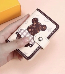 Ví đựng thẻ hình gấu bear nhiều ngăn (20 ngăn)