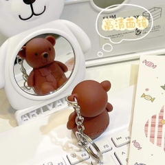 Gương mini Art Value hình gấu Bear màu trắng cute