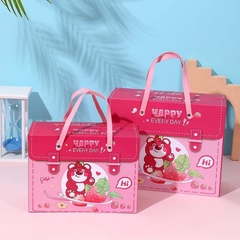 Hộp quà gấu dâu Happy every day (size 26cmx12.5cmx19.5cm)
