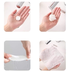 Khăn nén du lịch Hàn Quốc hình viên kẹo (gói 20 viên-màu đỏ)