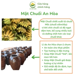 Mật Chuối Tabai thuần thực vật thay thế Mật Ong HSD 24 tháng thương hiệu An Hòa Farm chai 1000ml