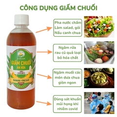Giấm chuối nuôi từ giấm cái mẹ tự nhiên không hóa chất thương hiệu An Hòa Farm