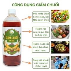 Giấm chuối nuôi từ giấm cái mẹ tự nhiên không hóa chất thương hiệu An Hòa Farm