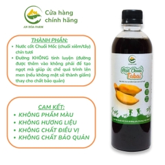 Mật Chuối Tabai thuần thực vật thay thế Mật Ong HSD 24 tháng thương hiệu An Hòa Farm chai 500ml