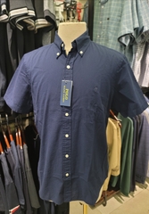 Sơ mi cộc tay Polo Raplauren Navy - RL Untucked Fit