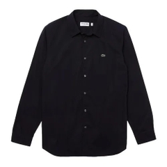 Sơ mi Nam Lacoste đen logo ngực