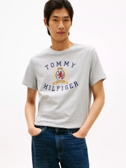 Áo Thun Tommy Hilfiger Crest Logo - Grey Heather