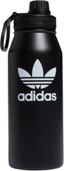 Adidas Originals 1 Liter (32 oz) Metal Water Bottle - Black / White