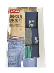 Set 3 sịp boxer - Navy Xám Kẻ xanh lá