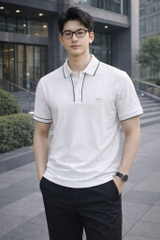 Polo Lacoste Regular Fit Paris Stretch Piqué - White