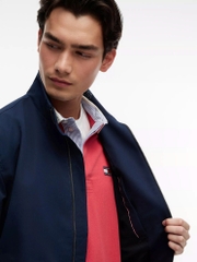 Tommy Hilfiger logo-patch high-neck jacket