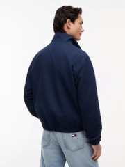Tommy Hilfiger logo-patch high-neck jacket