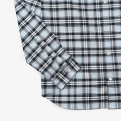 Áo sơ mi lacoste xanh navy kẻ sọc xanh trắng