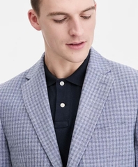 Tommy Men's Modern-Fit Patterned Blazer Color: Light Blue Pattern