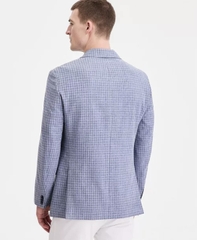 Tommy Men's Modern-Fit Patterned Blazer Color: Light Blue Pattern