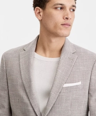 Tommy Men's Modern-Fit Patterned Blazer Color: Tan