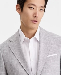 CK Men's Slim-Fit Blazer Color:Light Grey