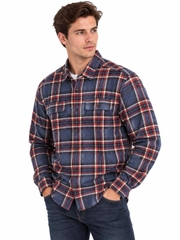 Sơ mi dài tay geogre navy heather plaid