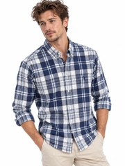 Sơ mi dài tay ralph lauren old white navy