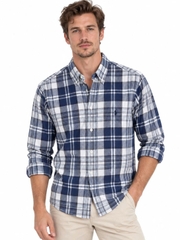 Sơ mi dài tay ralph lauren old white navy