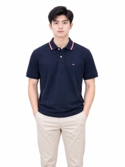 Polo tommy navy viền cổ