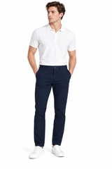 Khaki CK 5 pocket tech slim pants - ink