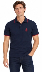Polo Tommy Hilfiger with Embroidered Crest Design - Desert Sky